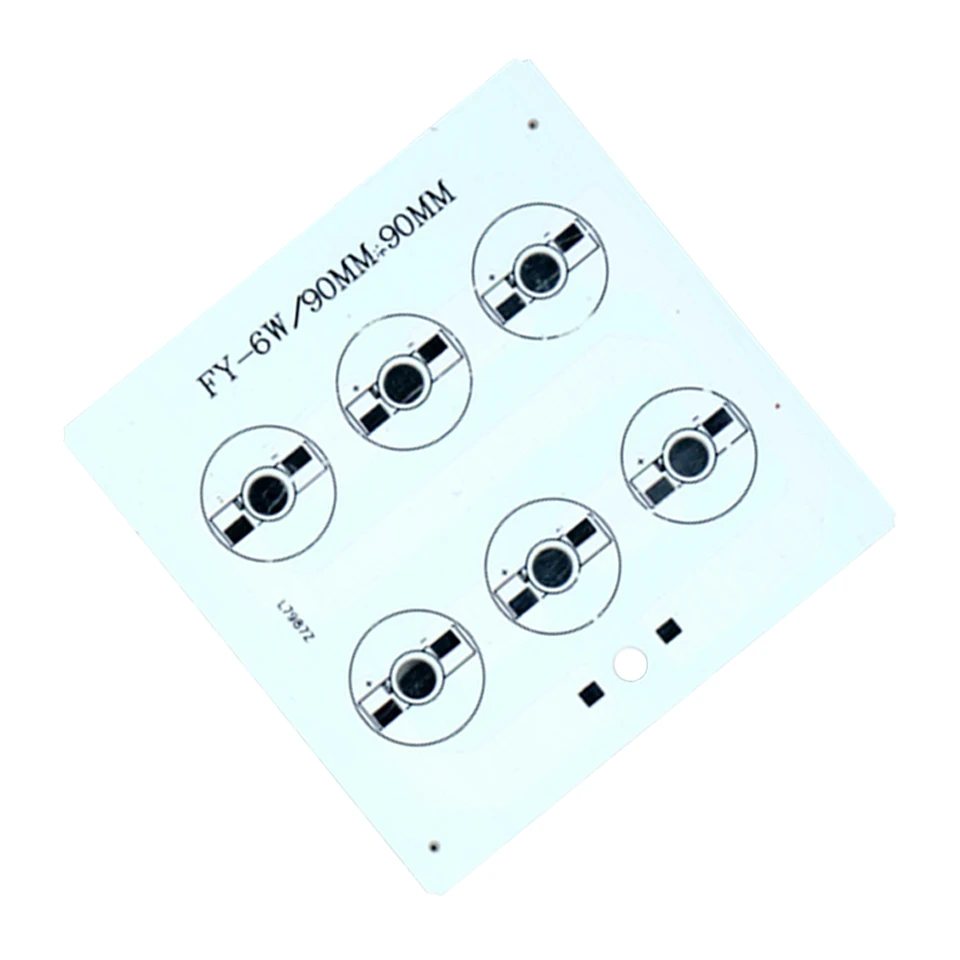 Светодиодная печатная плата 6 Вт RGB прожектор алюминиевая пластина радиатор