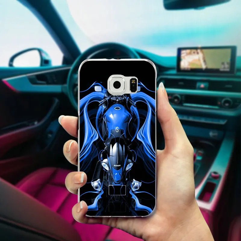 For Samsung Galaxy Note 2 3 4 5 8 S3 S4 S5 Mini S6 S7 S8 S9 Edge Plus Shell Soft TPU Cell Phone Case Motorcycle Suzuki GSXR 1000 | Мобильные