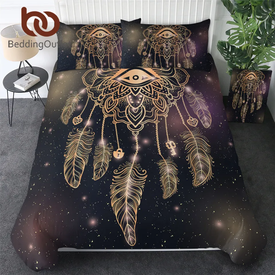 Комплект постельного белья BeddingOutlet Ловец снов роскошное богемное покрывало с