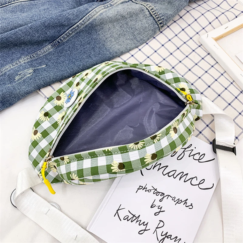 Подарок леди лето милые ромашки Сумки Женский 2020 новый модный плед девушка