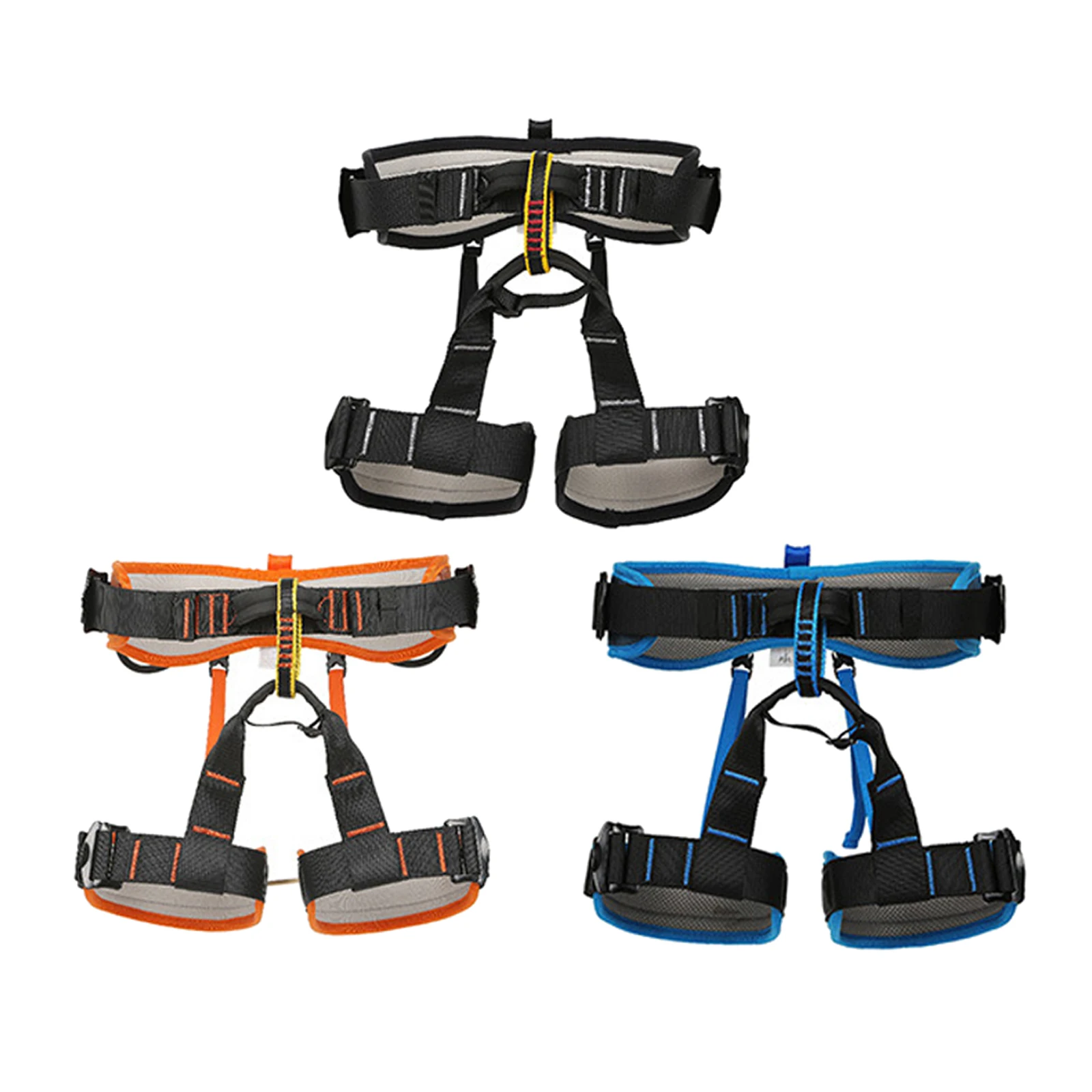 

Deluxe Mountaineering Climbing Harness, Wider Half Body Waist Safety Harness, Fire Rescuing Rock Climbing Safety Gear