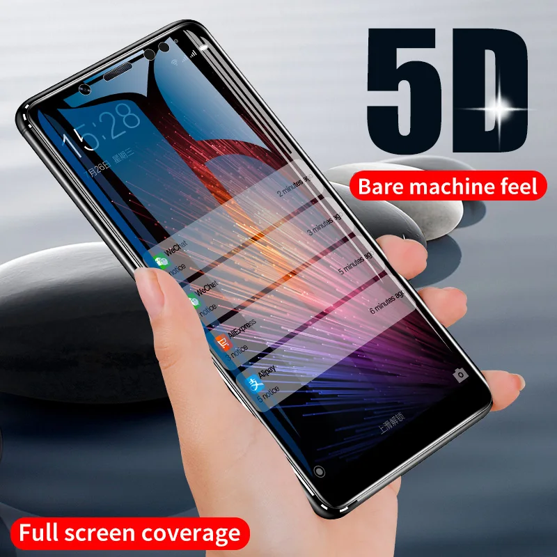 5D защита экрана из закаленного стекла для Xiaomi Redmi Note 7 5 8 Pro 4X 7A Защитное стекло Plus