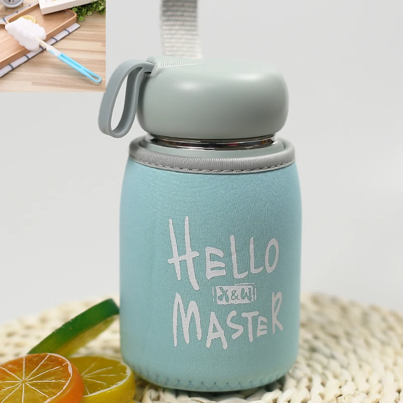 Портативные маленькие чашки термобутылка из нержавеющей стали 500 мл для