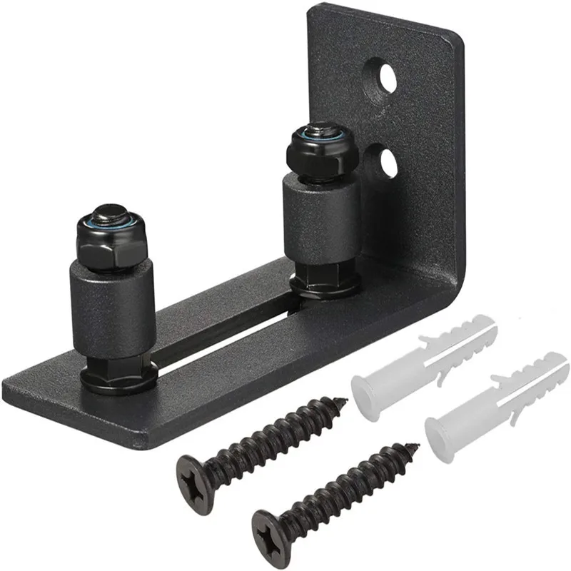 Новый черный Регулируемый напольный роликовый шкафчик для раздвижной двери