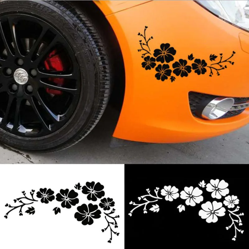 

Car Flower Fusang Float Sticker Drawn Body Lamp Eyebrow Sticker Decorative Pattern Headcover Sticker