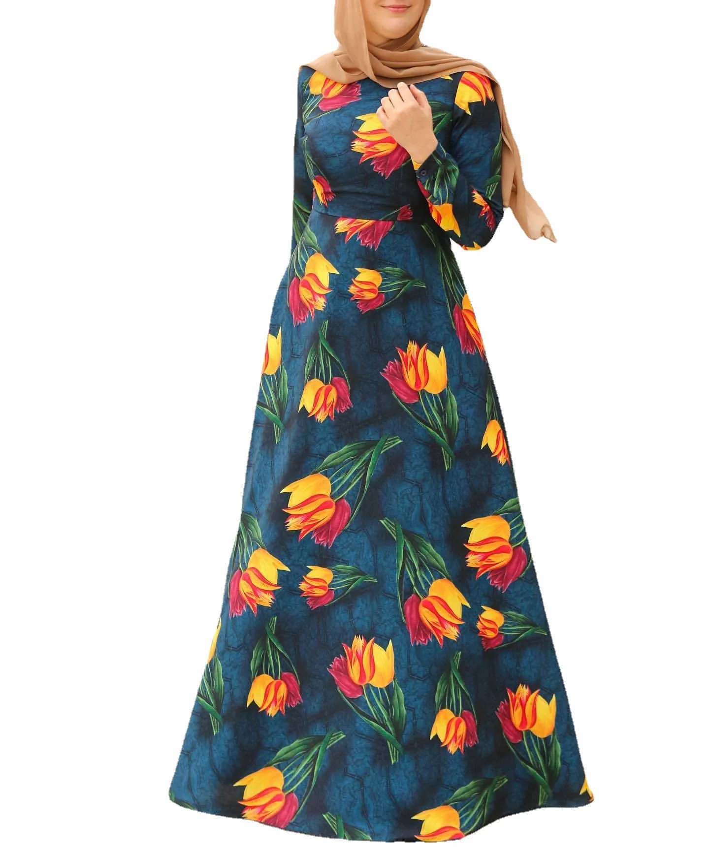 

Donsignet Muslim Women's Dress Middle East Turkish Arab Robe Ms. Muslim Worship Dress Dubai Abaya Turkey Muslim Fashion Vestido