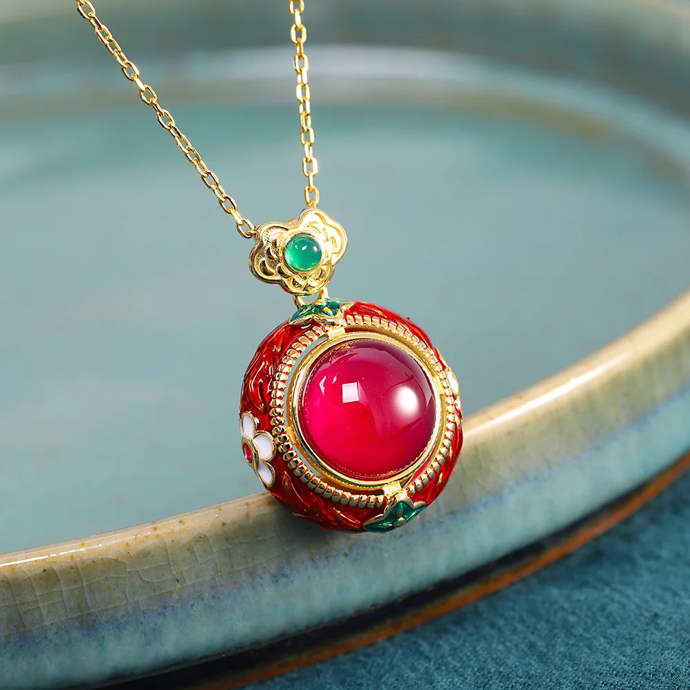 

925 из стерлингового серебра, рубиновое красный корунд драгоценного камня, серьги капельки, кулон ожерелье не включено в полсуапоги для женщ...