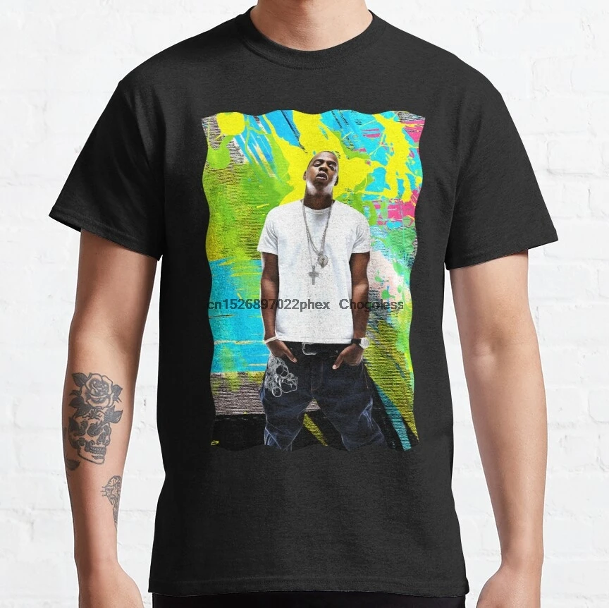 Футболки Джей З для мужчин и женщин художественная тенниска с масляными красками