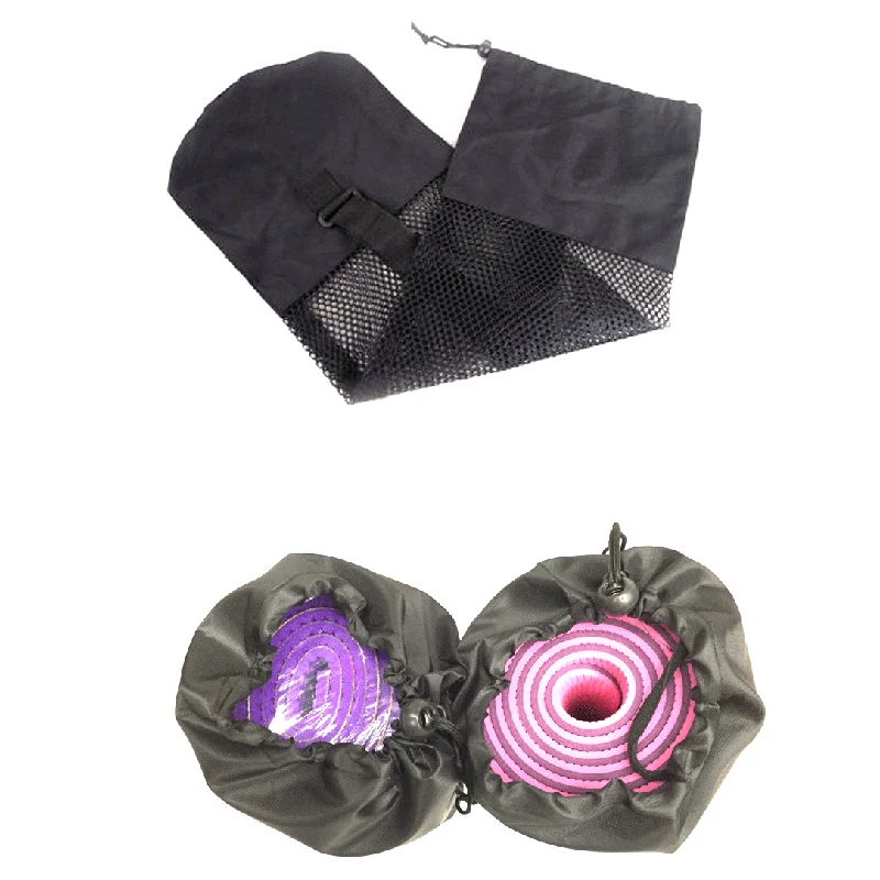 

Portable Yoga Mat Bag Nylon Pilates Carrier Mesh Center Adjustable Sport Tool Storage Bag For Home
