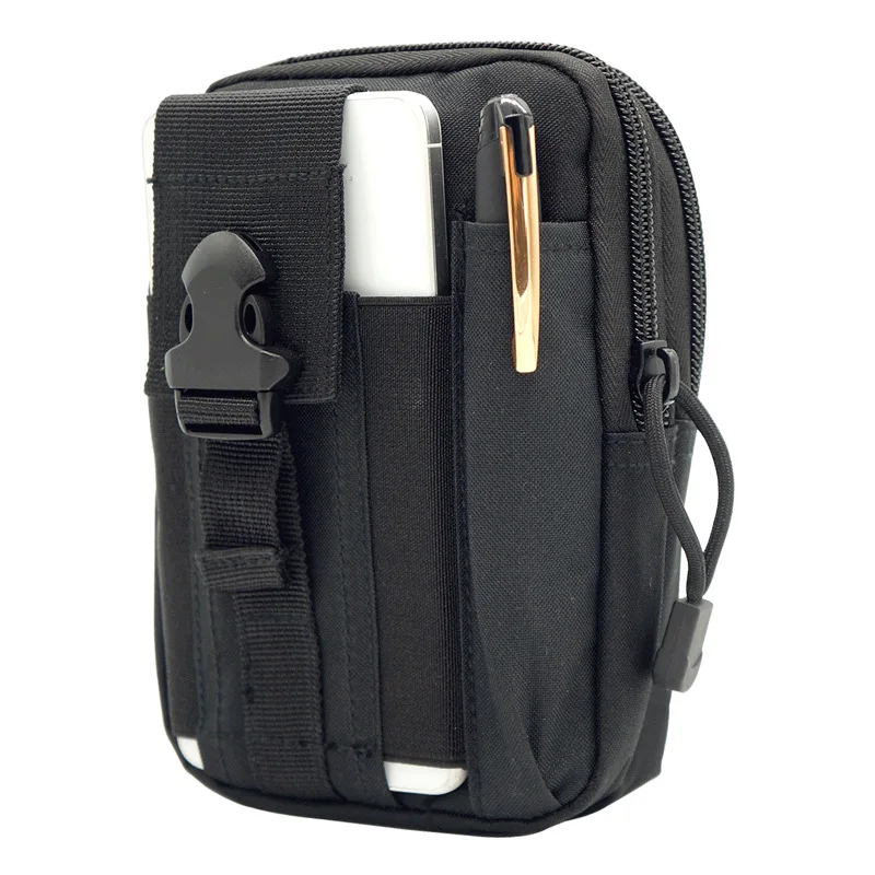 

Men Tactical Molle Pouch Belt Waist Pack Bag Small Pocket Military Waist Pack Running Pouch Travel Camping Bags Soft back