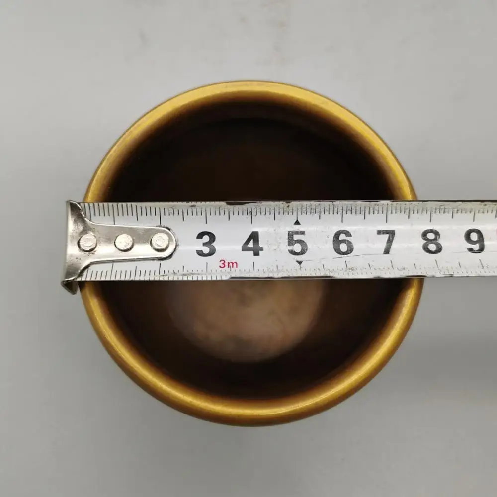 

Chinese Collectibles brass copper have a surplus year after year Statue Small water tank home decor metal crafts Ornaments