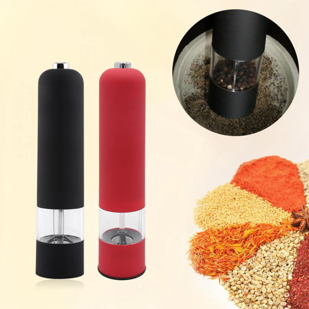 Электрический Перцовый Точильщик легко солевые Травяные специи контейнеры с
