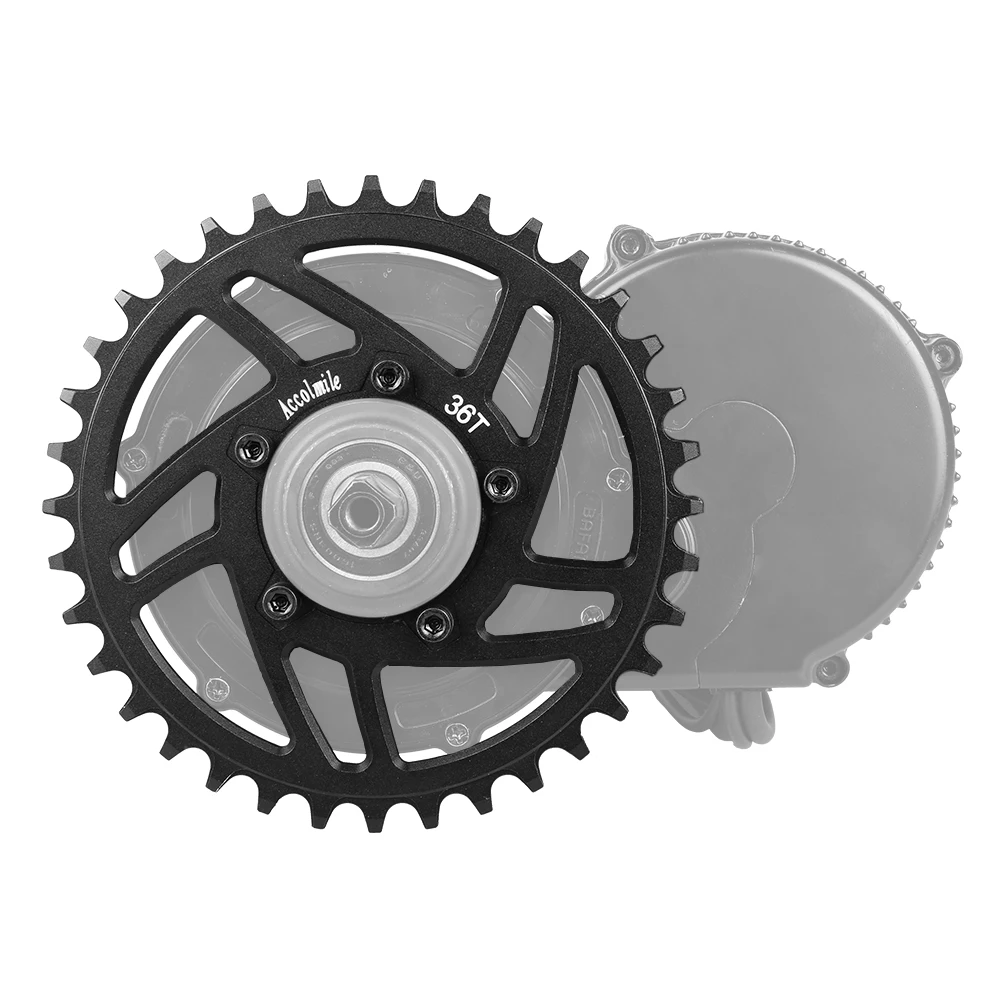 Electric Bike Chainwheel 36T for Bafang BBSHD BBS02B BBS02 BBS01B BBS01 Mid Drive Motor Replacement Bicycle Chain Protector | Спорт и