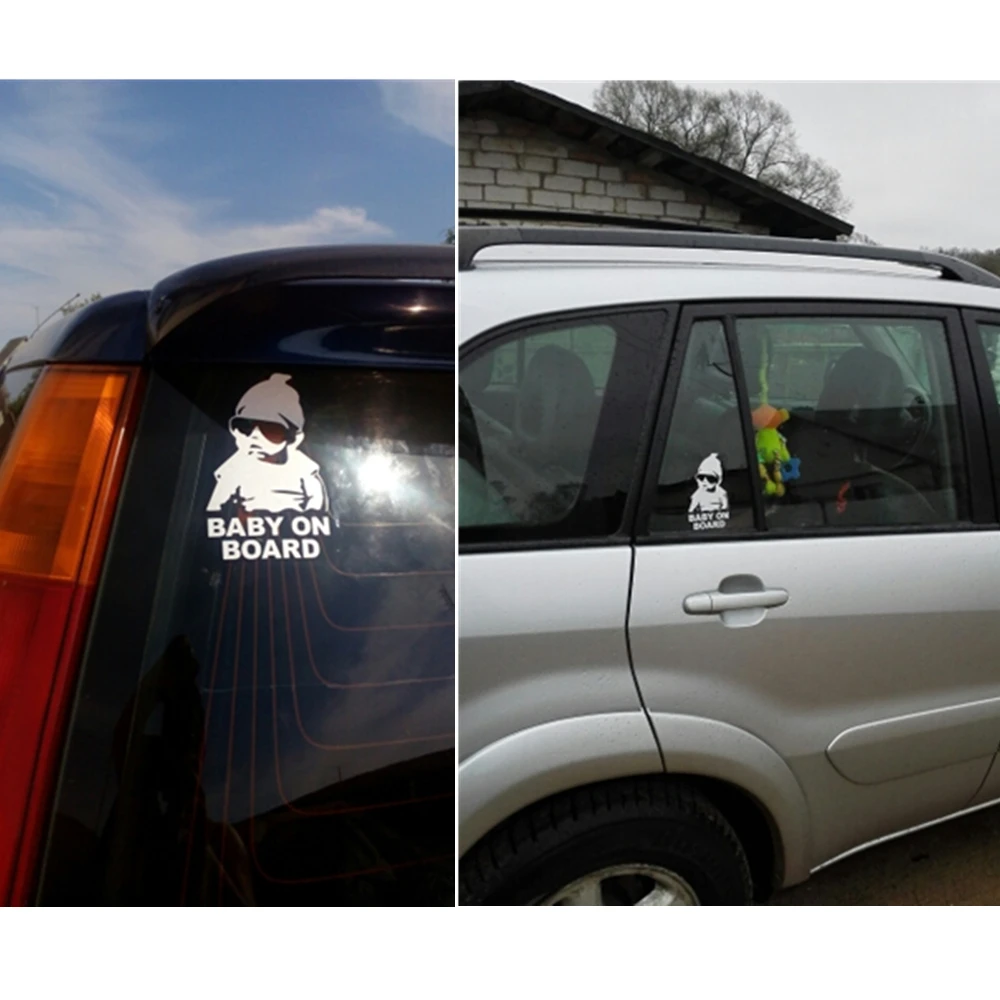 Детская Светоотражающая виниловая наклейка 14 Х9 см | Автомобили и мотоциклы