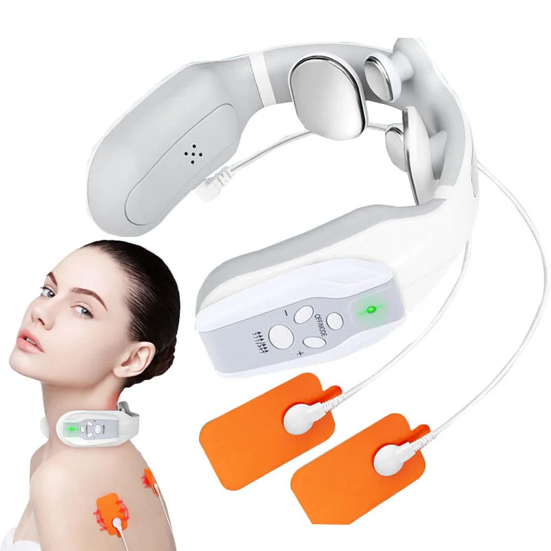 

EMS Smart Electric Neck Massager & Pulse Cervical Vertebra Physiotherapy Heating Pain Relief Tool Health Care Relaxation Machine