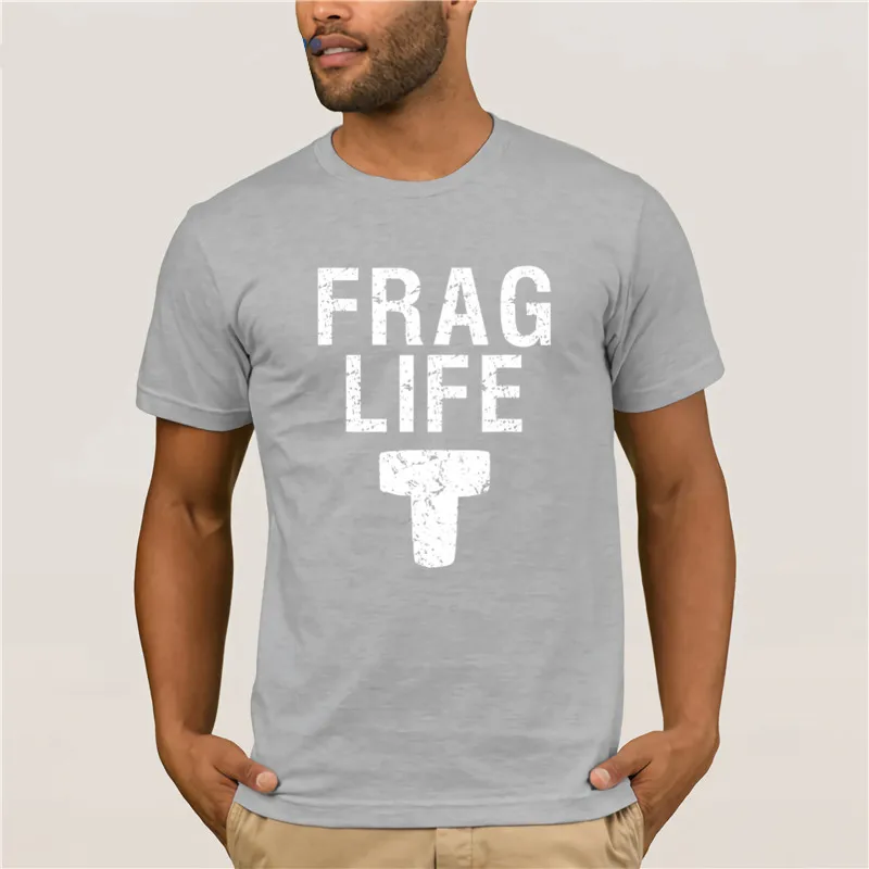 men Frag Life. Funny Coral Reef Aquarium Aquarist T shirt Summer Mens Fashion Shirt 100% Cotton | Мужская одежда