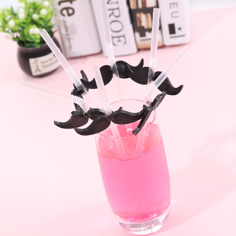 Beard straws Party funny creative Photograph props novelty strange | Дом и сад