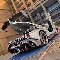 132 veneno alloy sports car model diecasts toy vehicles metal car model simulation sound light collection childrens toys gift