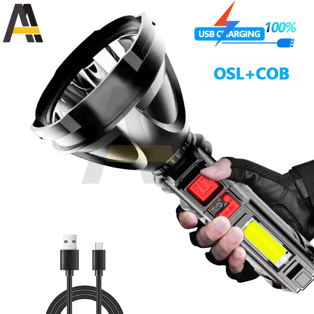 

Ultra USB Rechargeable LED Flashlight With T6 LED Built-in 1200mAh Lithium Battery Waterproof Camping Light Camping OutdoorTorch