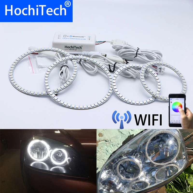 Кольца с ангельским глазом и светодиодсветодиодный индикатором для Chevrolet Lacetti Optra