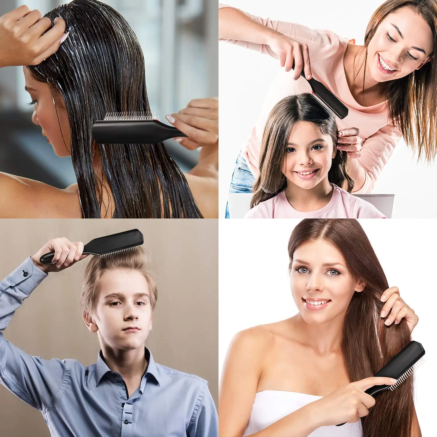 Щетка для запутанных волос Boucles Femme 9 строк вьющихся кисти Denman облегчающая