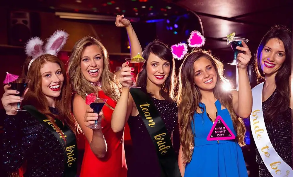 6 шт. атласная лента для девичника девичника|Украшения своими руками вечеринки| |