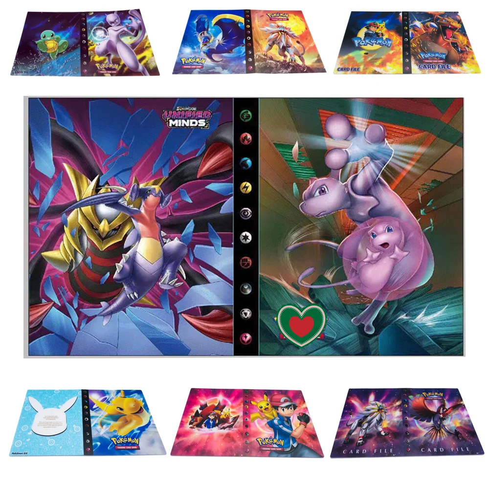 Новинка, 27 стилей, 240 шт., держатель, альбом, игрушки, коллекция, pokemones, карты, альбом, книга, Топ загруженный список, игрушки, подарок для детей