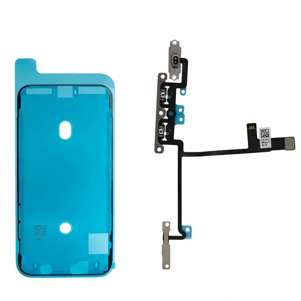 

Sound Mute Switch & Volume Control Buttons Flex Cable And Screen Waterproof Sticker For iPhone X XR XS XSMax