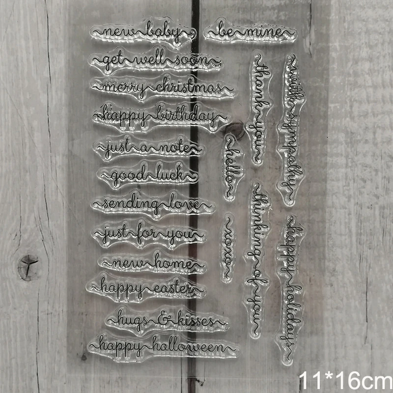 Прозрачные марки House Tree Bee прозрачные силиконовые вечерние штампы для