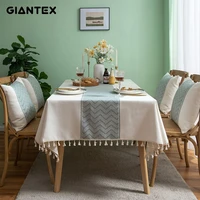 giantex tassel table cloth cotton table cloth new arrival 2021 tablecloths dining table cover obrus tafelkleed mantel mesa nappe