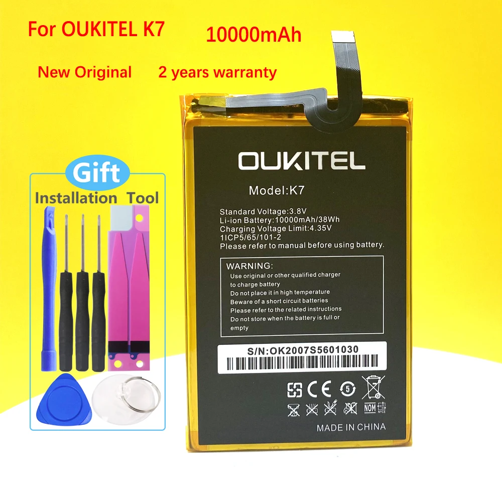 

100% Original 10000mAh Battery For Oukitel K7 /K7 power Mobile Phone High Quality +Tracking Number