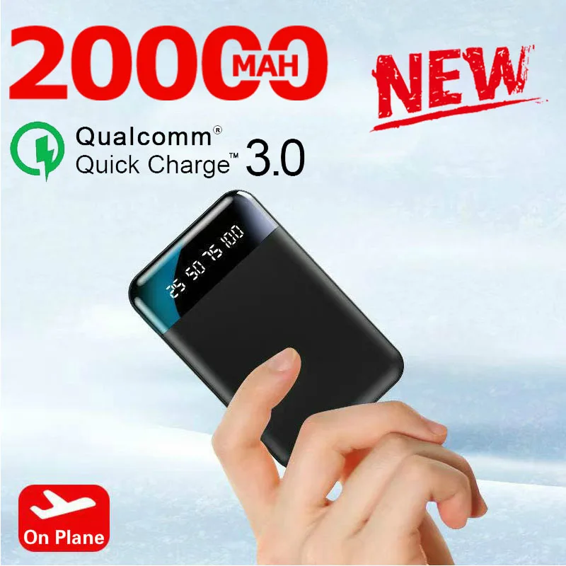 Внешний аккумулятор на 20000 мА · ч портативное зарядное устройство с 2 USB