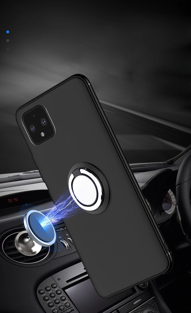 Для Google Pixel 4 Чехол магнитный автомобильный металлический чехол-держатель с кольцом на для Google Pixel 4 XL Pixel4 2 3 3A XL Funda Coque