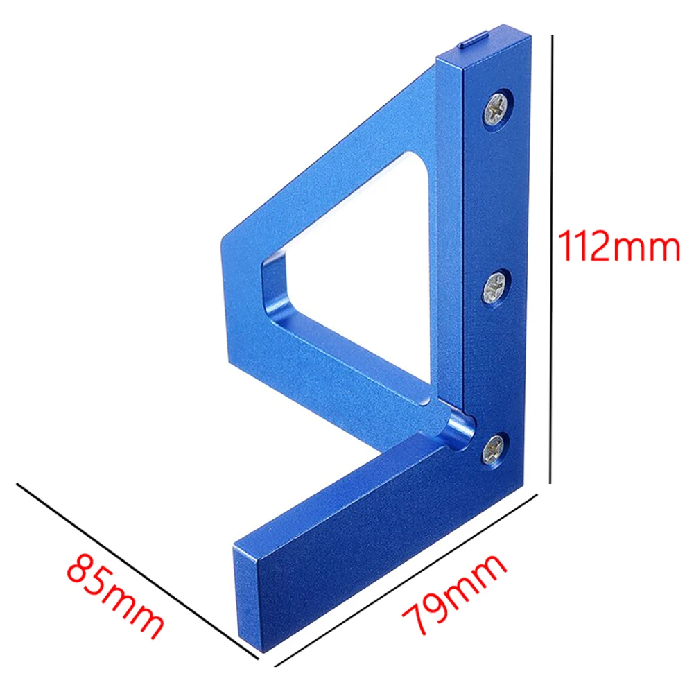 

Woodworking Scribing Ruler 3D Miter Angle Marker T Ruler Layout 45 Degree Measurer Tool Multipurpose Measuring Gauging Carpenter