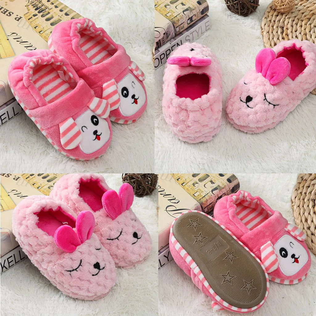 Детская теплая обувь для малышей мальчиков и девочек мультяшная мягкая подошва