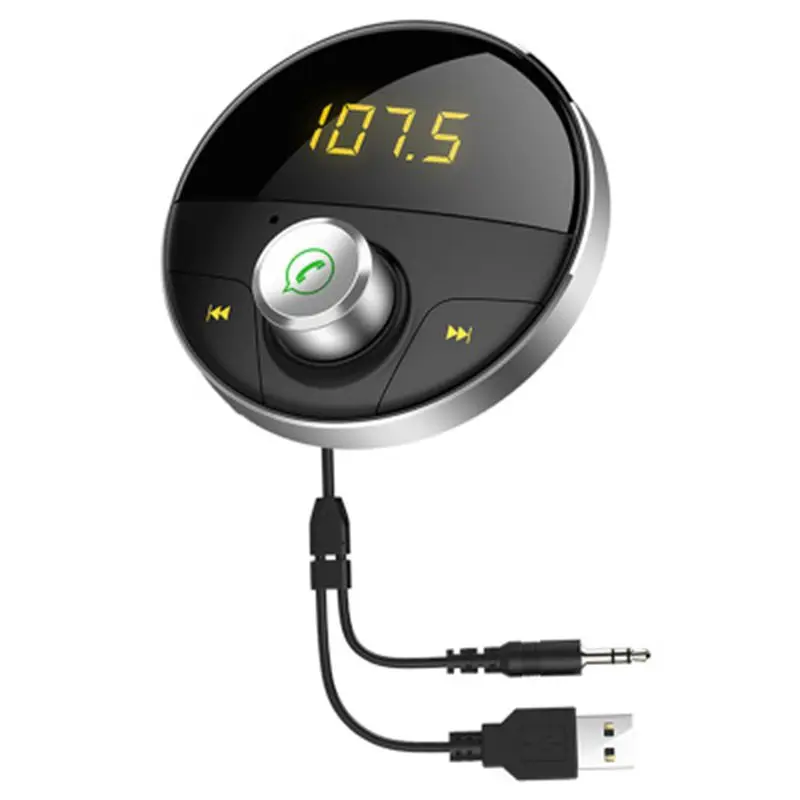 Автомобильный комплект громкой связи с Bluetooth Aux разъем 3 5 мм mp3 плеер беспроводной