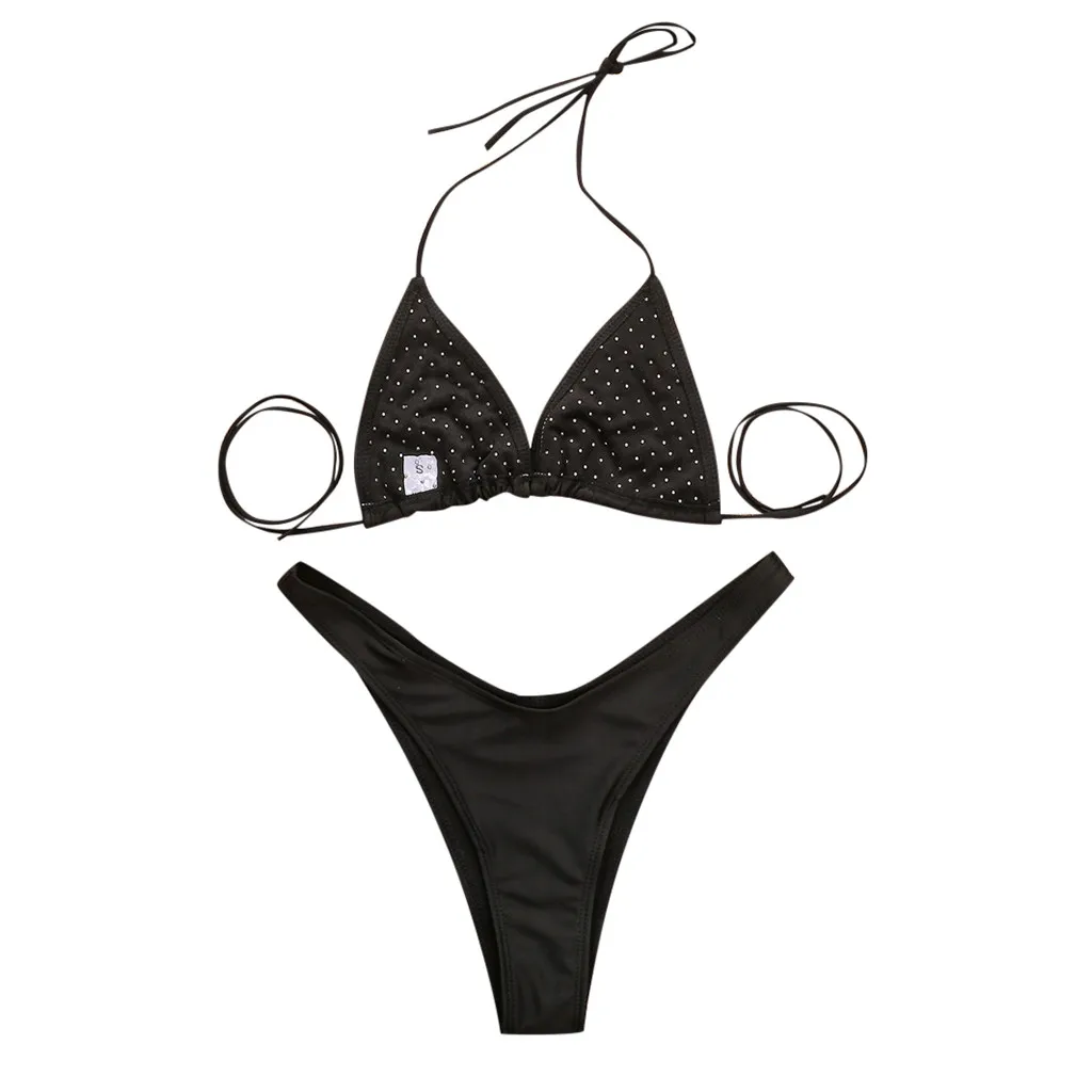 2020 женский купальник сексуальный купальник-Бикини на бретельках купальный