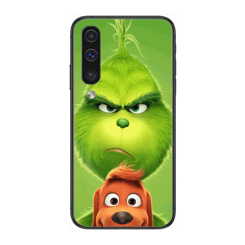 

Grinch Christmas Phone Case Hull For Samsung Galaxy A 3 5 6 7 8 9 E 2018 Plus 2017 E S Black Shell Art Cell Cover TPU