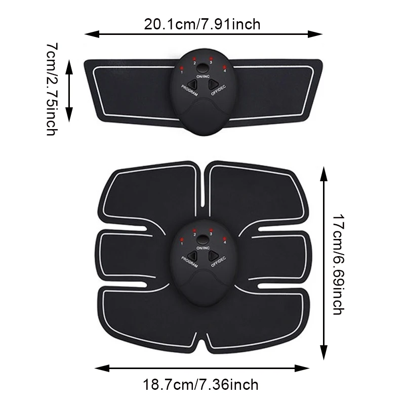 

EMS Abdominal Gel Stickers Pad for Exercise Lazy Fitness Sticker Abs Patch Smart Fitness Instrument Professional Abdominal