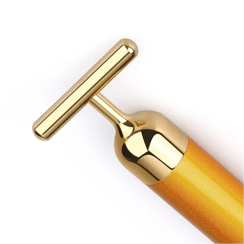 Japan Beauty Instrument 24K Golden T type Bar Face massager Body shaping &amp Lift Tool Massage Machine Anti wrinkles | Красота и