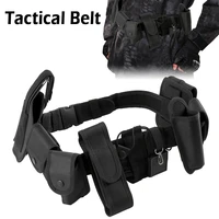 outdoor tactical belt pack law enforcement modular security military duty utility belt with pouches holster gear man belt bag