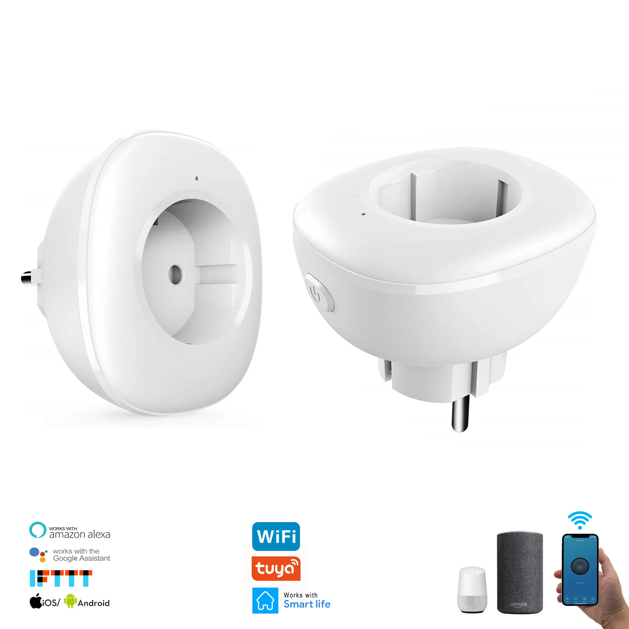 Умная розетка с Wi Fi 10 а голосовым управлением|Электрические розетки| |