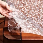 Мягкая стеклянная скатерть из ПВХ толщиной 1,5 мм с яркими кристаллами, водонепроницаемая, масляная, прозрачная, коврик для кухни, столовой