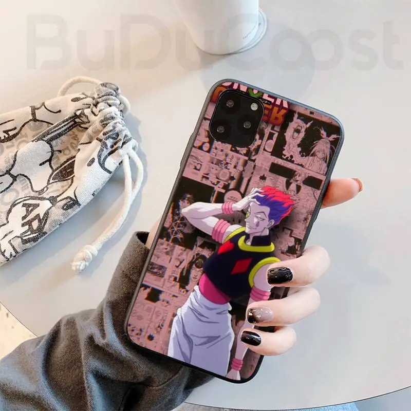 hisoka hunter x anime phone case for iphone 8 7 6 6s plus x 5s se 2020 xr 11 12 pro mini pro xs max free global shipping