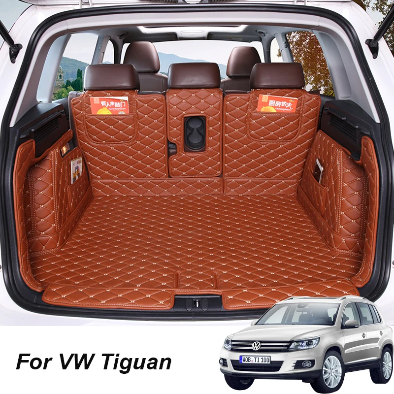 

Leather Car Trunk Mats For VW tiguan 2017 2018 2019 Anti-Dirty Protector Tray Cargo Liner Accessories Styling