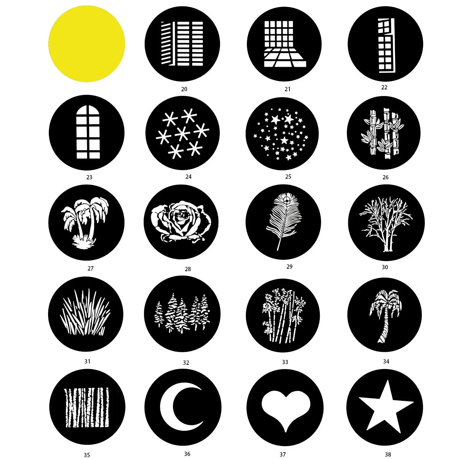 DIY оптический конический тубус фоновый световой эффект проекционная пленка