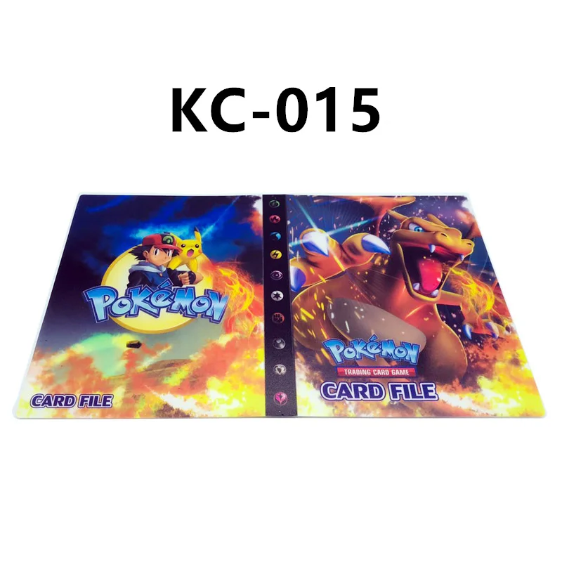 KC-015 Коллекция карточки с покемонами альбом книга мультфильм аниме Карманный Монстр Пикачу 240 шт держатель альбомная игрушка для детей подарок - Цвет: KC-015