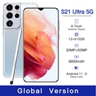 Разблокированные оригинальные телефоны на базе Android, смартфон с экраном 6,7 дюйма, сотовый телефон с двумя SIM-картами и камерой, мобильный телефон с поддержкой 4G, разблокировка по лицу и отпечатку пальца