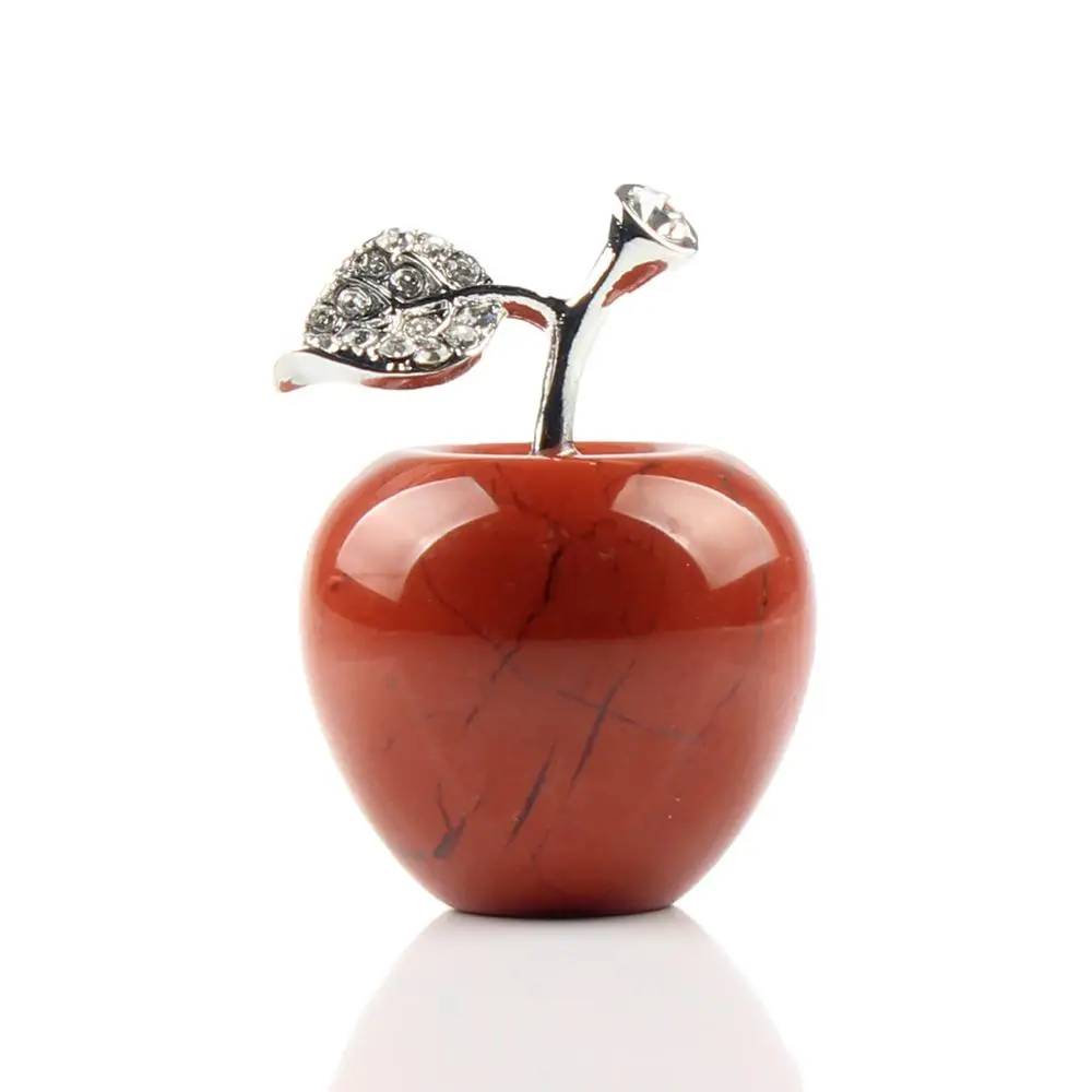 1 шт. натуральный камень резной кристалл яблока розовые кварцевые бусины