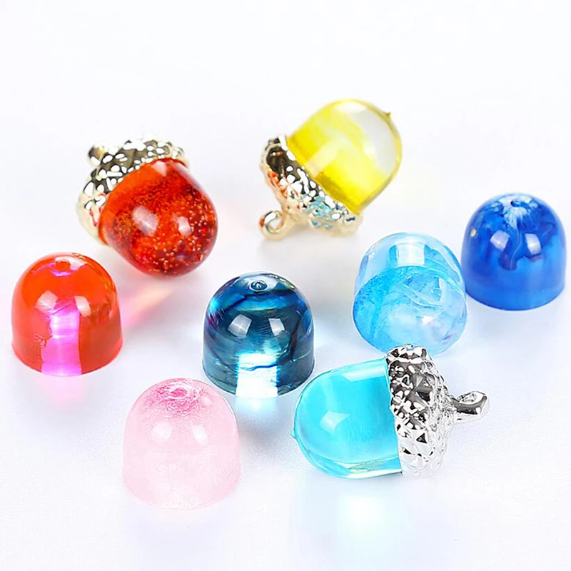 

1pcs Transparent Silicone Mould Necklace Pendant Lanugo Mold Resin Decorative Craft Diy Acorn Type Epoxy Resin Molds